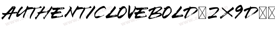 AuthenticLoveBold-2X9d字体转换