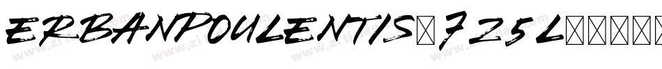 Erbanpoulentis-7Z5l字体转换