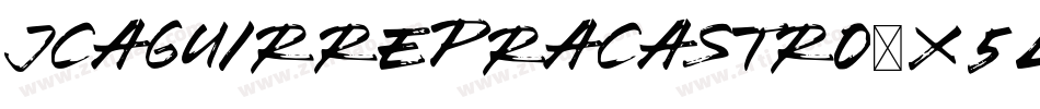 JcaguirrepRacastro-x5L8字体转换
