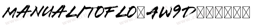ManualitoFlo-4W9D字体转换