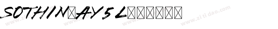 Sothin-AY5L字体转换