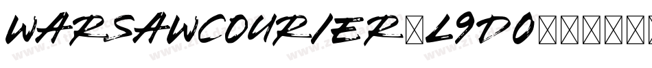 Warsawcourier-l9D0字体转换