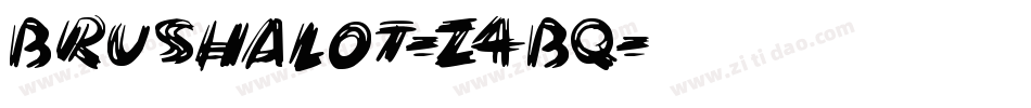 Brushalot-Z4Bq字体转换