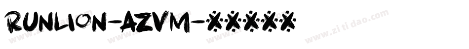 Runlion-aZVm字体转换