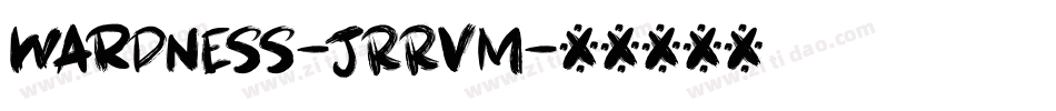 Wardness-JRRVm字体转换