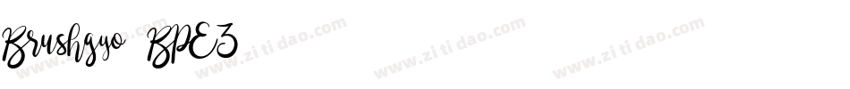 Brushgyo-BPE3字体转换