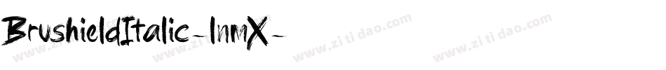 BrushieldItalic-lnmX字体转换