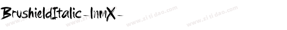 BrushieldItalic-lnmX字体转换