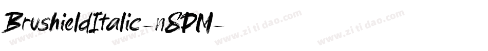 BrushieldItalic-n8PM字体转换