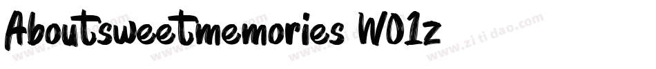 Aboutsweetmemories-WO1z字体转换