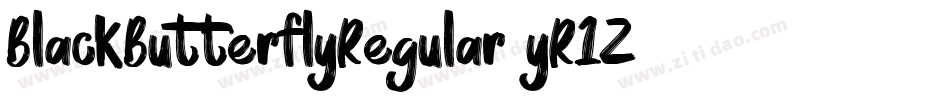 BlackButterflyRegular-yR1Z字体转换