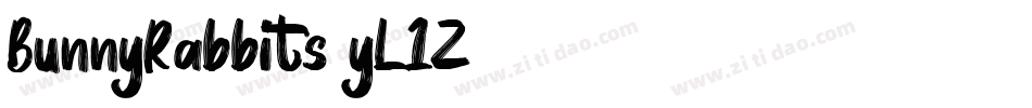BunnyRabbits-yL1Z字体转换 BunnyRabbits-yL1Z字体转换