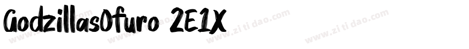 GodzillasOfuro-2E1X字体转换