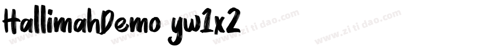 HallimahDemo-yw1x2字体转换