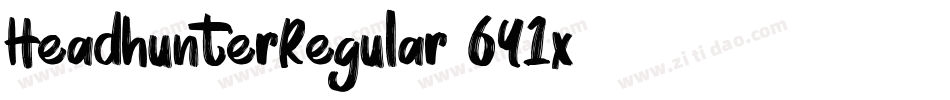 HeadhunterRegular-6Y1x字体转换