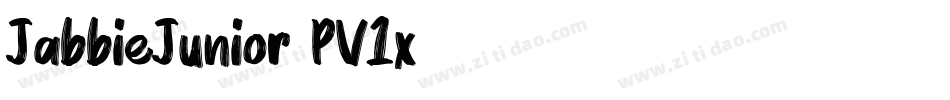 JabbieJunior-PV1x字体转换