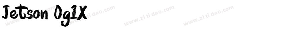 Jetson-0g1X字体转换