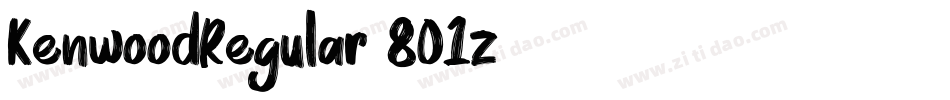 KenwoodRegular-8O1z字体转换