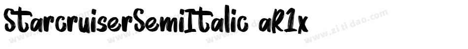 StarcruiserSemiItalic-aR1x字体转换 StarcruiserSemiItalic-aR1x字体转换