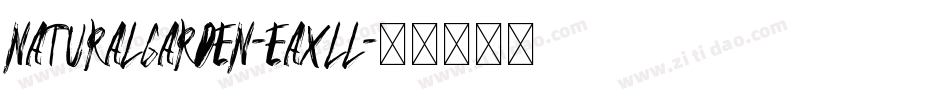 NaturalGarden-EaXLl字体转换