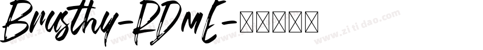 Brusthy-RDmE字体转换