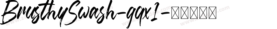 BrusthySwash-gqx1字体转换