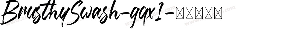 BrusthySwash-gqx1字体转换