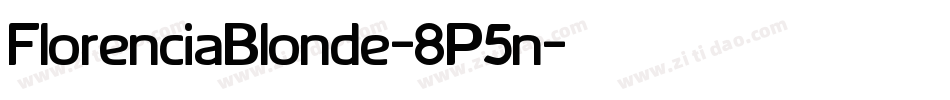 FlorenciaBlonde-8P5n字体转换