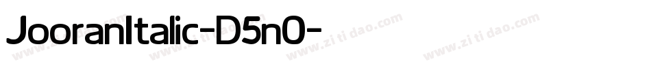 JooranItalic-D5n0字体转换
