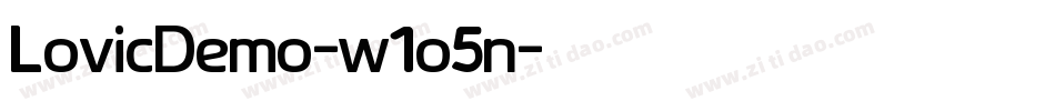 LovicDemo-w1o5n字体转换 LovicDemo-w1o5n字体转换
