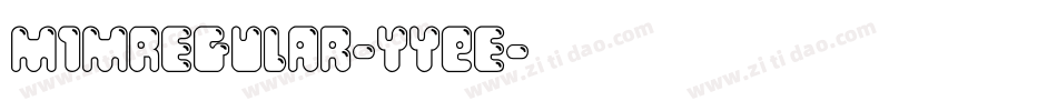 M1MRegular-yyEe字体转换