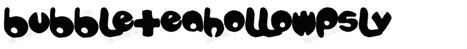 BubbleteaHollow-p5Lv字体转换