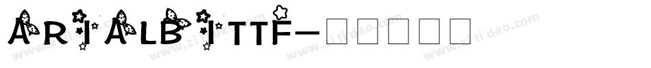 ARIALBITTF字体转换