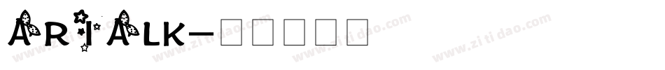 ARIALK字体转换