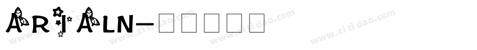 ARIALN字体转换