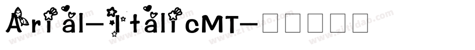 Arial-ItalicMT字体转换