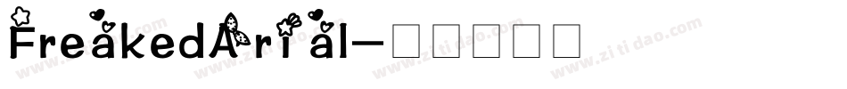 FreakedArial字体转换