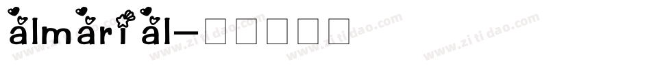 almarial字体转换