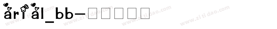 arial_bb字体转换