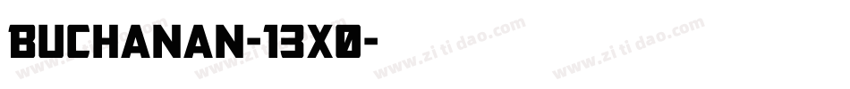 Buchanan-13x0字体转换