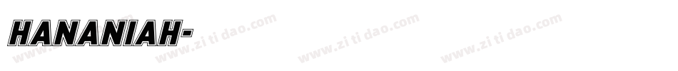 Hananiah字体转换