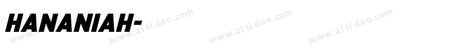 Hananiah字体转换