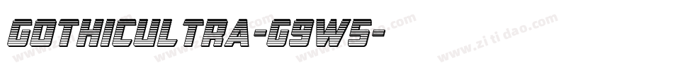 GothicUltra-g9w5字体转换