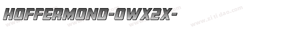 Hoffermond-owx2x字体转换