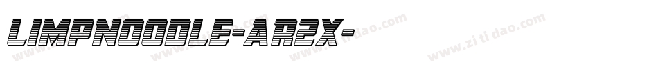 LimpNoodle-AR2x字体转换