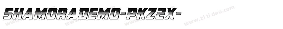 ShamoraDemo-PKZ2x字体转换