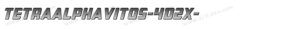 Tetraalphavitos-4D2x字体转换 Tetraalphavitos-4D2x字体转换