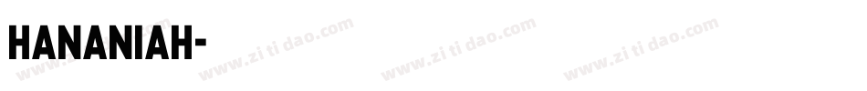 Hananiah字体转换