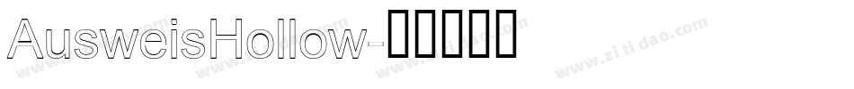 AusweisHollow字体转换