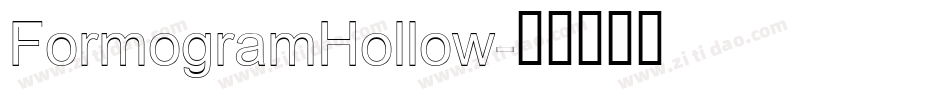 FormogramHollow字体转换